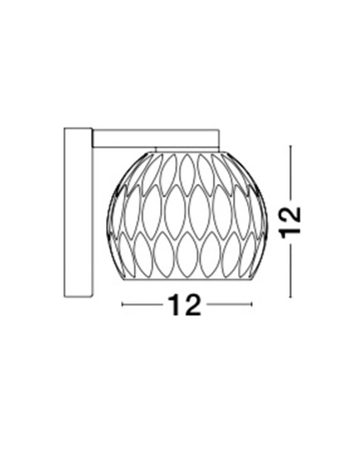 LAR Clear Glass & Chrome Aluminium Single Wall Light - ID 10567