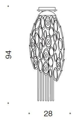 Canning Large Flush Ceiling Light - 8149