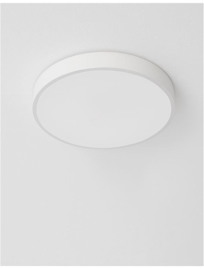 HAD Diffused Sandy White Aluminium Ceiling Disc Light - ID 10589