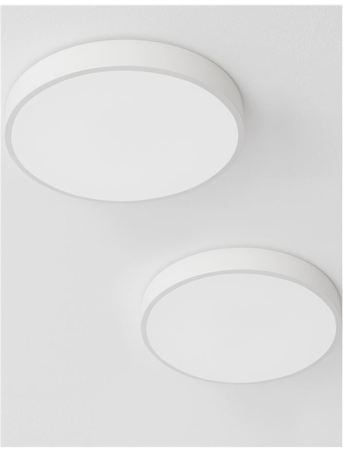 HAD Diffused Sandy White Aluminium Ceiling Disc Light - ID 10589
