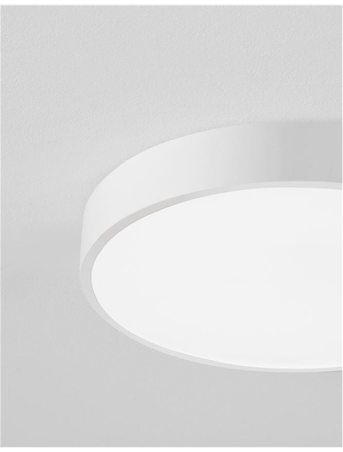 HAD Diffused Sandy White Aluminium Ceiling Disc Light - ID 10589