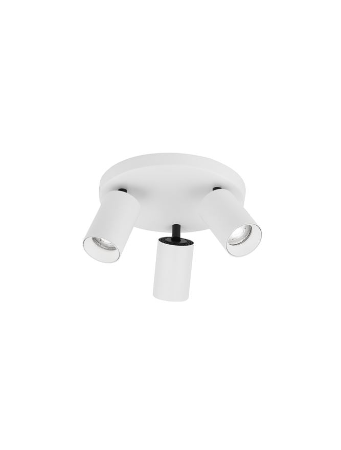 NL Sandy White Triple Round GU10 spotlight - ID 11166