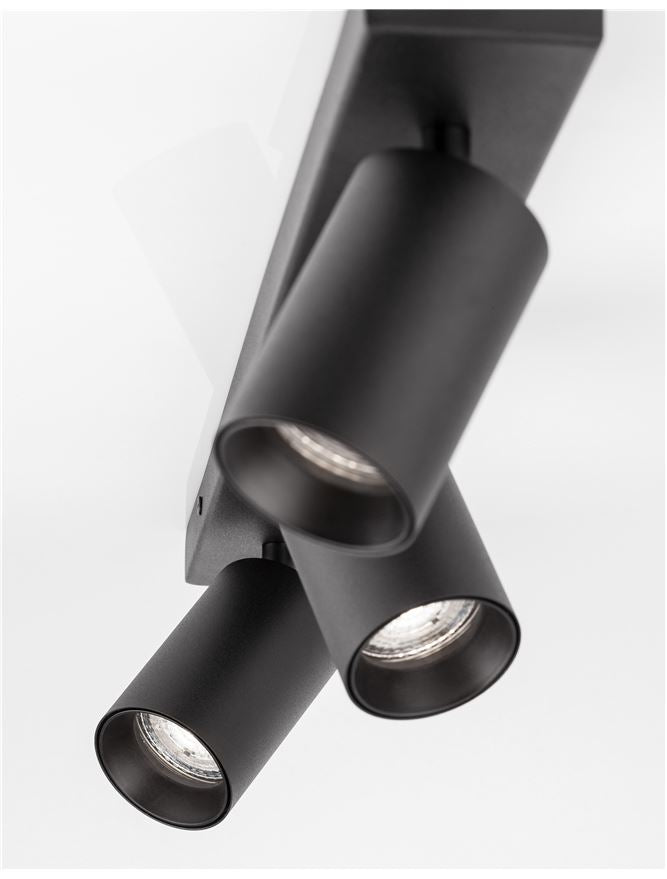 NL Sandy Black Triple Linear GU10 spotlight - ID 11161