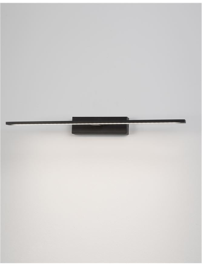 MON 62cm Black Single Arm LED Bathroom Wall Light - ID 10976