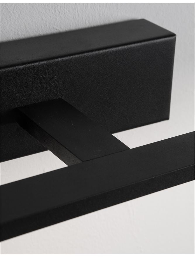 MON 62cm Black Single Arm LED Bathroom Wall Light - ID 10976
