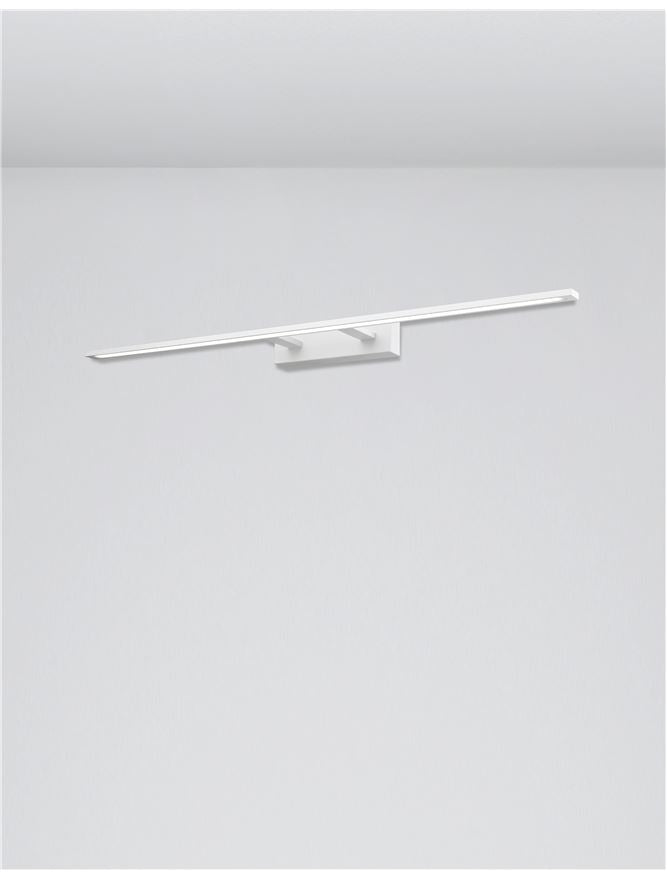 LIV 96cm White Twin Arm LED Bathroom Wall Light - ID 10985