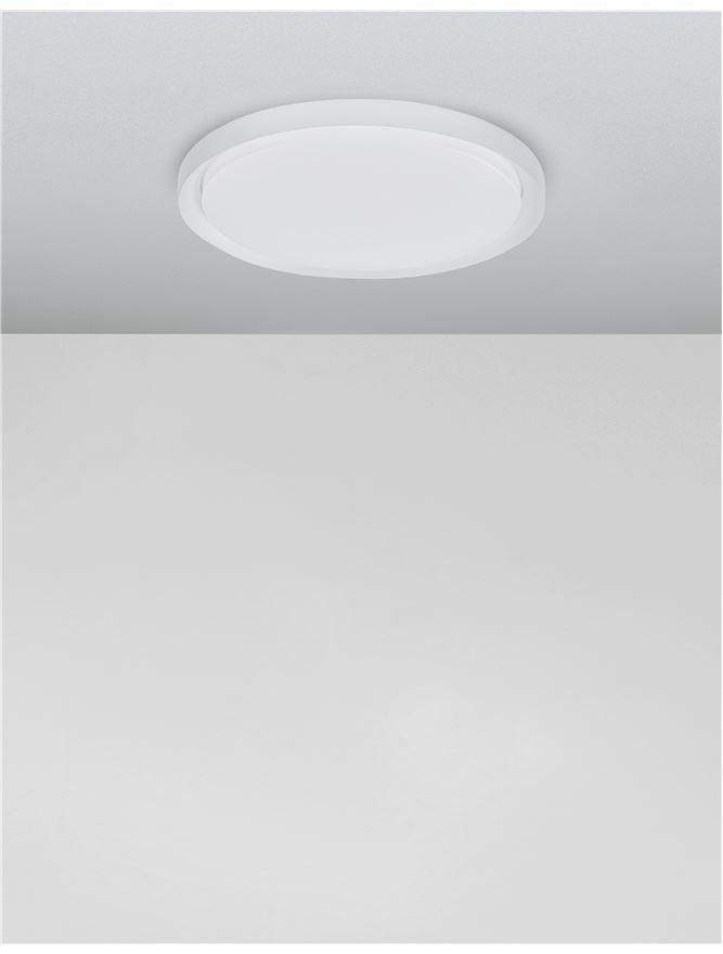 TRO Diffused White Aluminium Medium Ceiling Light - ID 10600