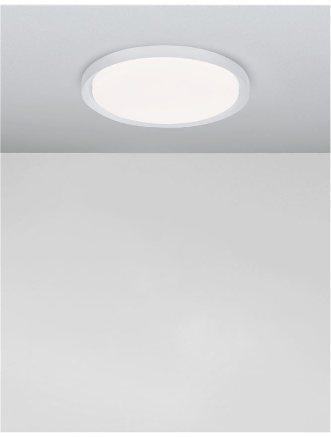 TRO Diffused White Aluminium Medium Ceiling Light - ID 10600