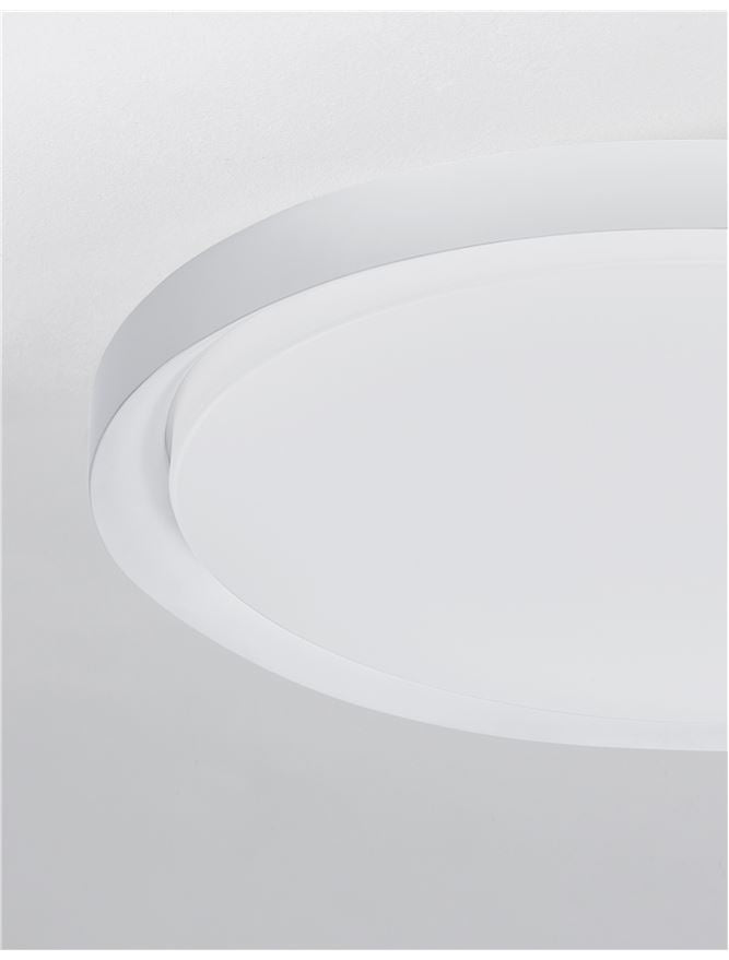 TRO Diffused White Aluminium Medium Ceiling Light - ID 10600