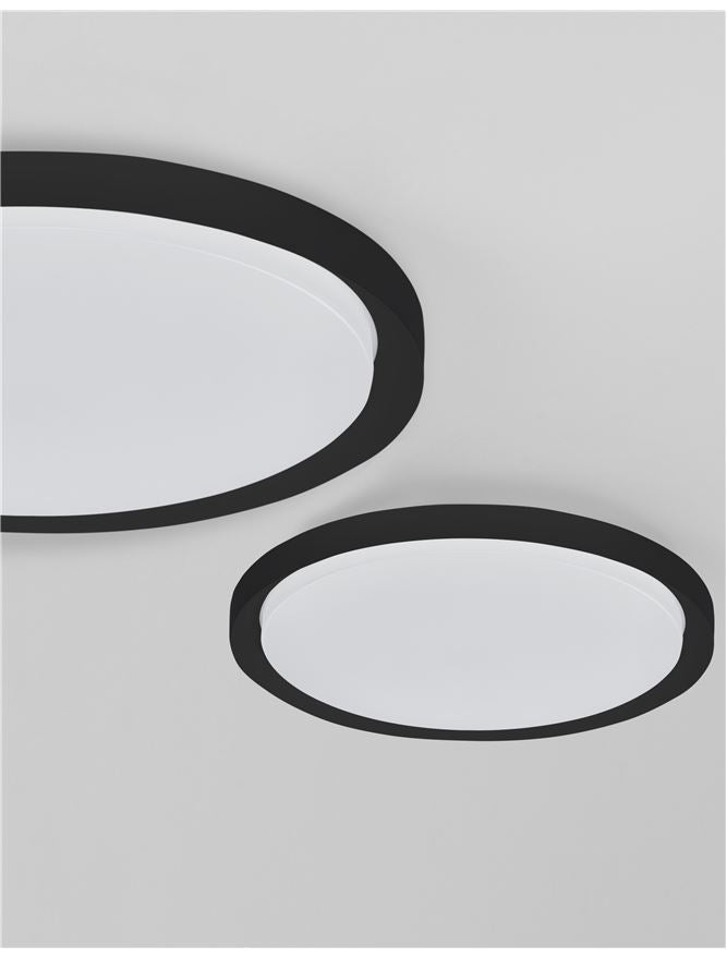 TRO Diffused Black Aluminium Medium Ceiling Light - ID 10603