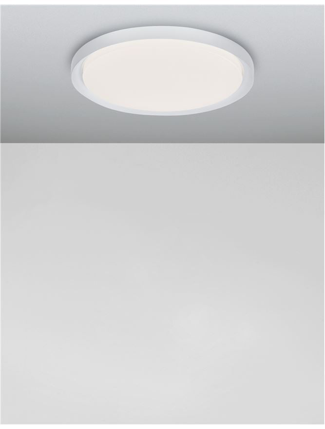 TRO Diffused White Aluminium Large Ceiling Light - ID 10601