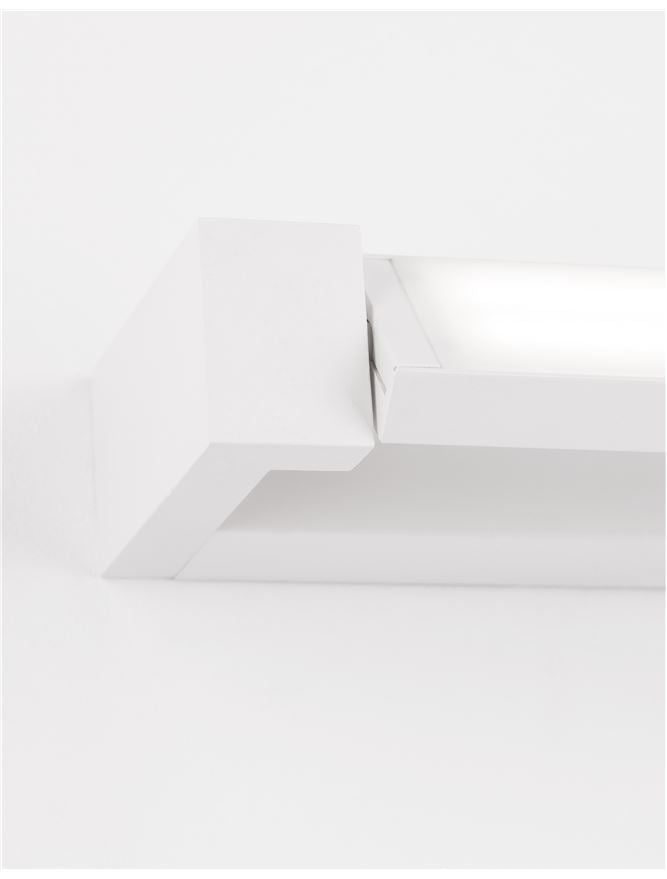 LIN Sandy White Aluminium & Acrylic Rotating Short Linear Wall Light - ID 10359