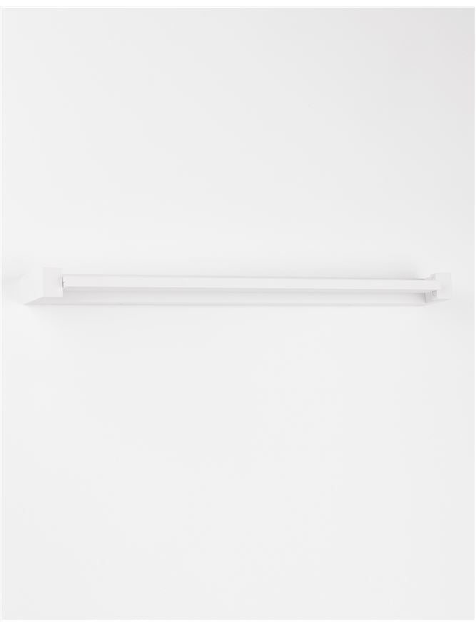 LIN Sandy White Aluminium & Acrylic Rotating Long Linear Wall Light - ID 10358