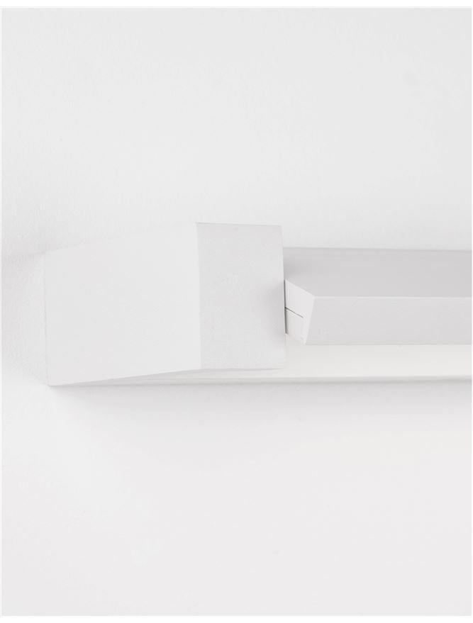 LIN Sandy White Aluminium & Acrylic Rotating Long Linear Wall Light - ID 10358