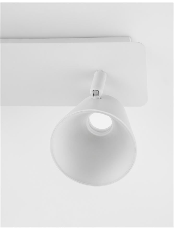 BAG Sandy White Metal Twin Lamp Spotlight With Concealed Light Source - ID 11063