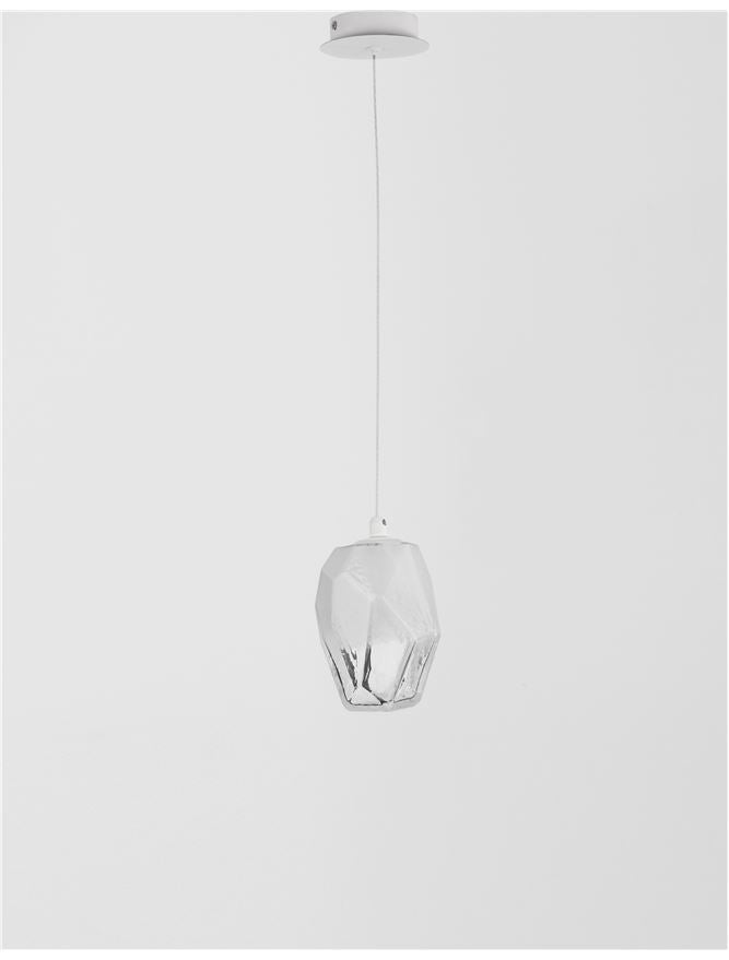 ICE Gradient Glass Ice Crystal Single Pendant - ID 10624
