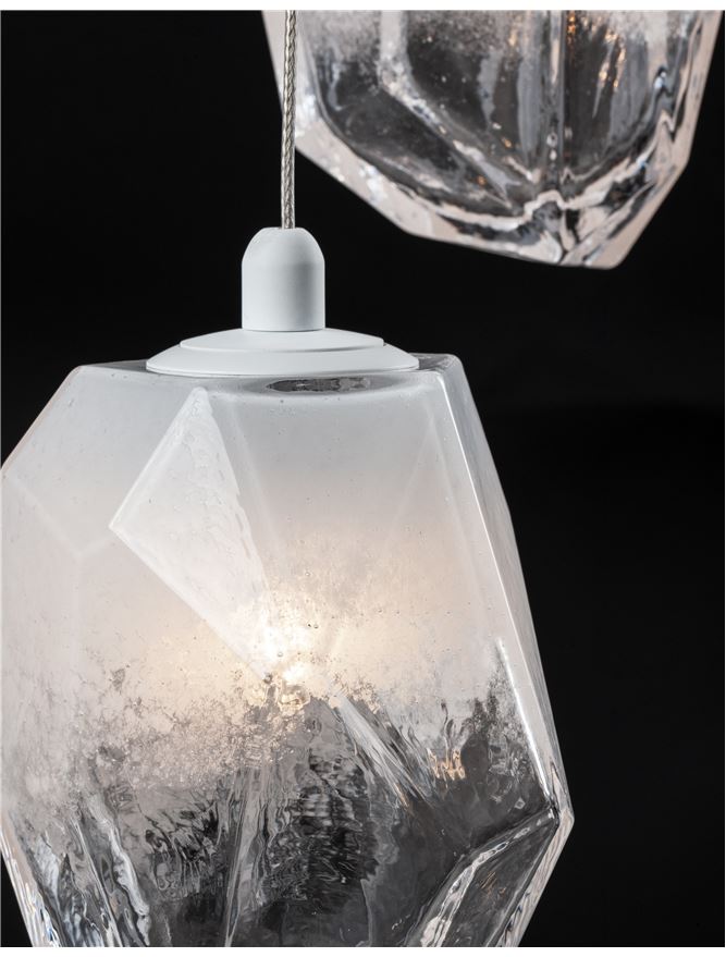 ICE Gradient Glass 3 Lamp Multiple Pendant Pendant - ID 10625