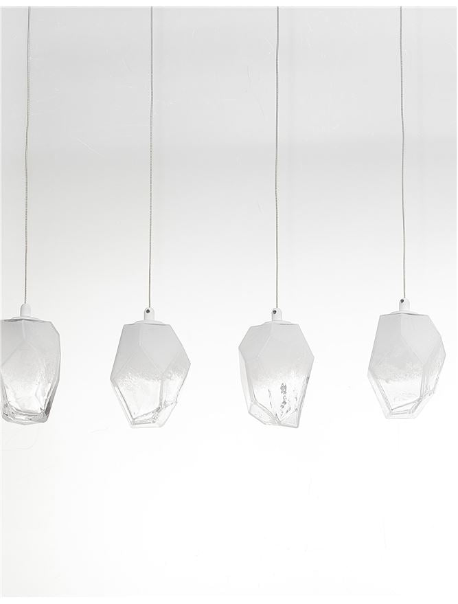ICE Gradient Glass 5 Lamp Linear Bar Pendant Pendant - ID 10627