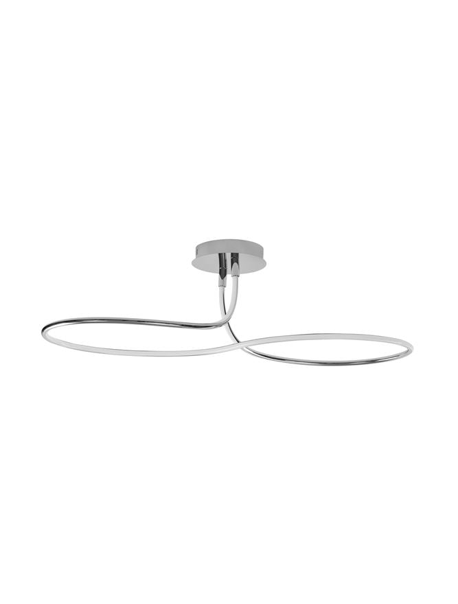 FUNG Chrome Aluminium & Acrylic Large Ceiling Light - ID 10582