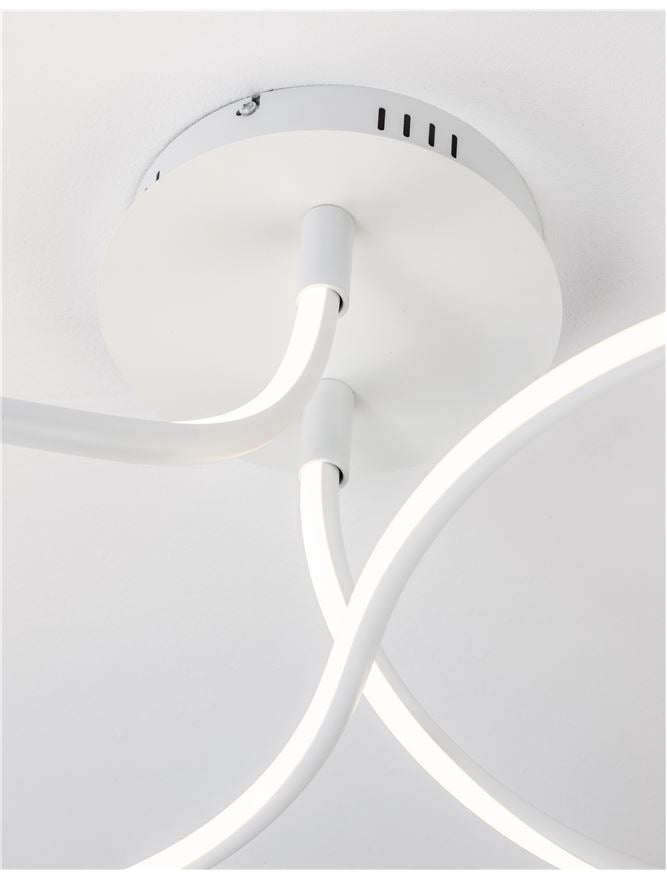 FUNG White Aluminium & Acrylic Large Ceiling Light - ID 10583