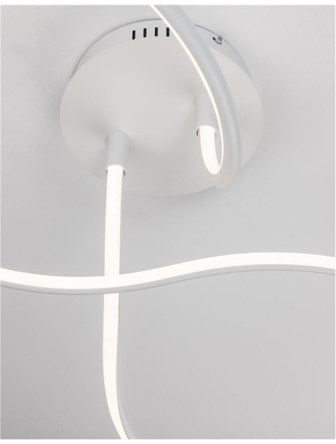 FUNG White Aluminium & Acrylic Large Ceiling Light - ID 10583