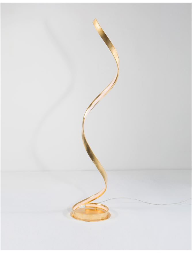 LEO Gold Leaf & Acrylic Vertical Twist Floor Lamp - ID 10468