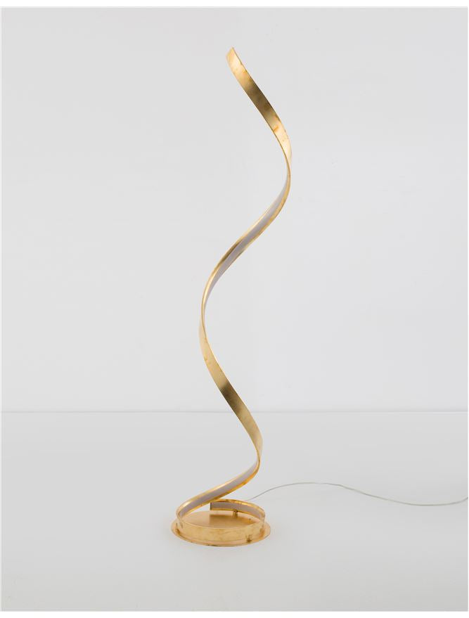 LEO Gold Leaf & Acrylic Vertical Twist Floor Lamp - ID 10468