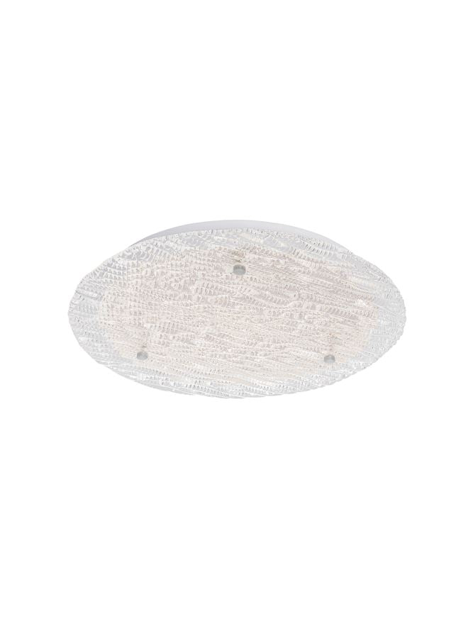 WIN Decorative Textured Glass Flush Medium Ceiling Light - ID 10622