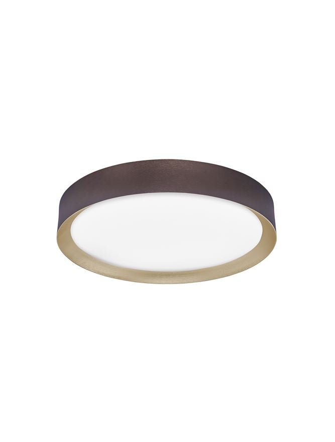 LUT Diffused Coffee Brown Aluminium Domed Ceiling Light - ID 10595
