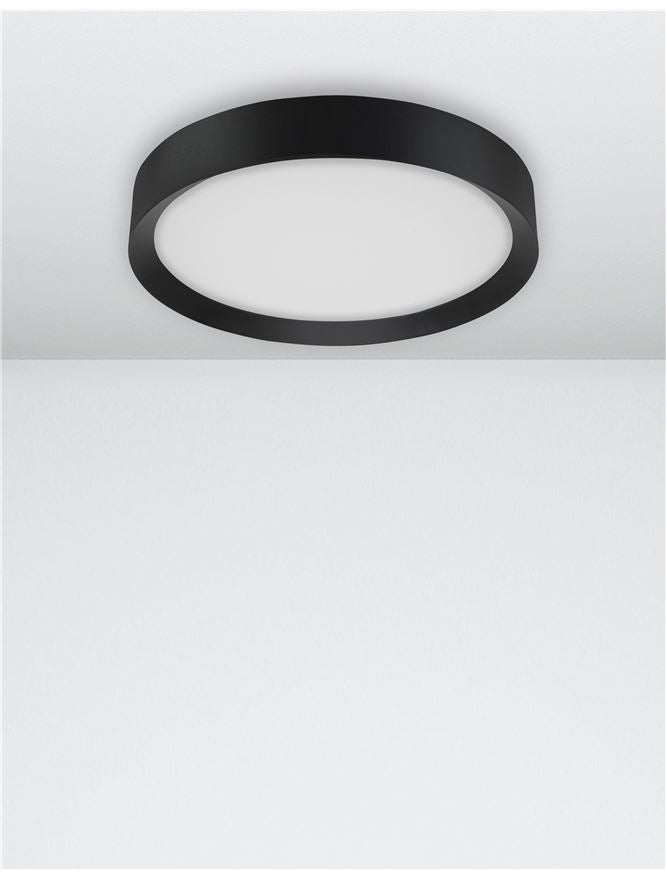 LUT Diffused Sandy Black Aluminium Domed Ceiling Light - ID 10594