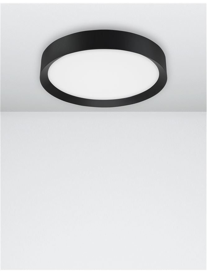 LUT Diffused Sandy Black Aluminium Domed Ceiling Light - ID 10594