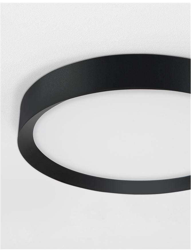 LUT Diffused Sandy Black Aluminium Domed Ceiling Light - ID 10594