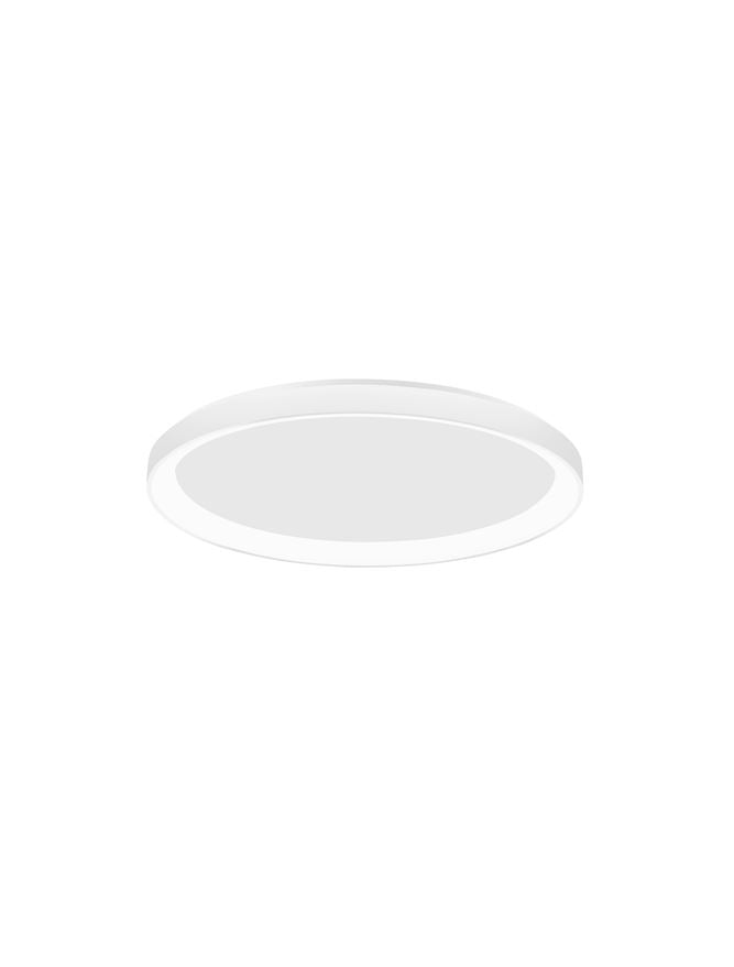 PER Dimmable Sandy White Aluminium & Acrylic Thin 48cm Ring Flush Medium - ID 10609