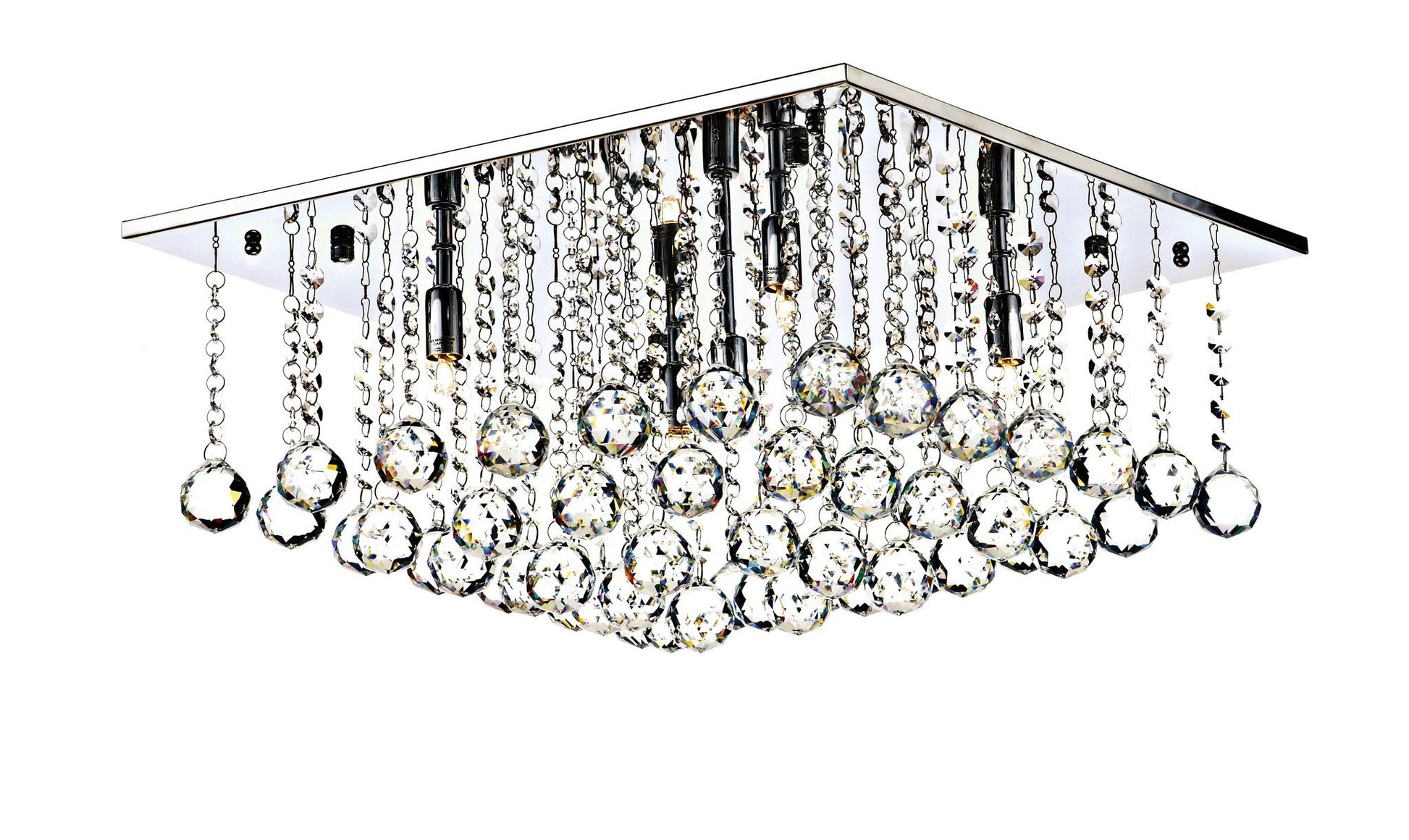 ID 2032 Chrome 5 Lamp Ceiling Light - London Lighting - 1