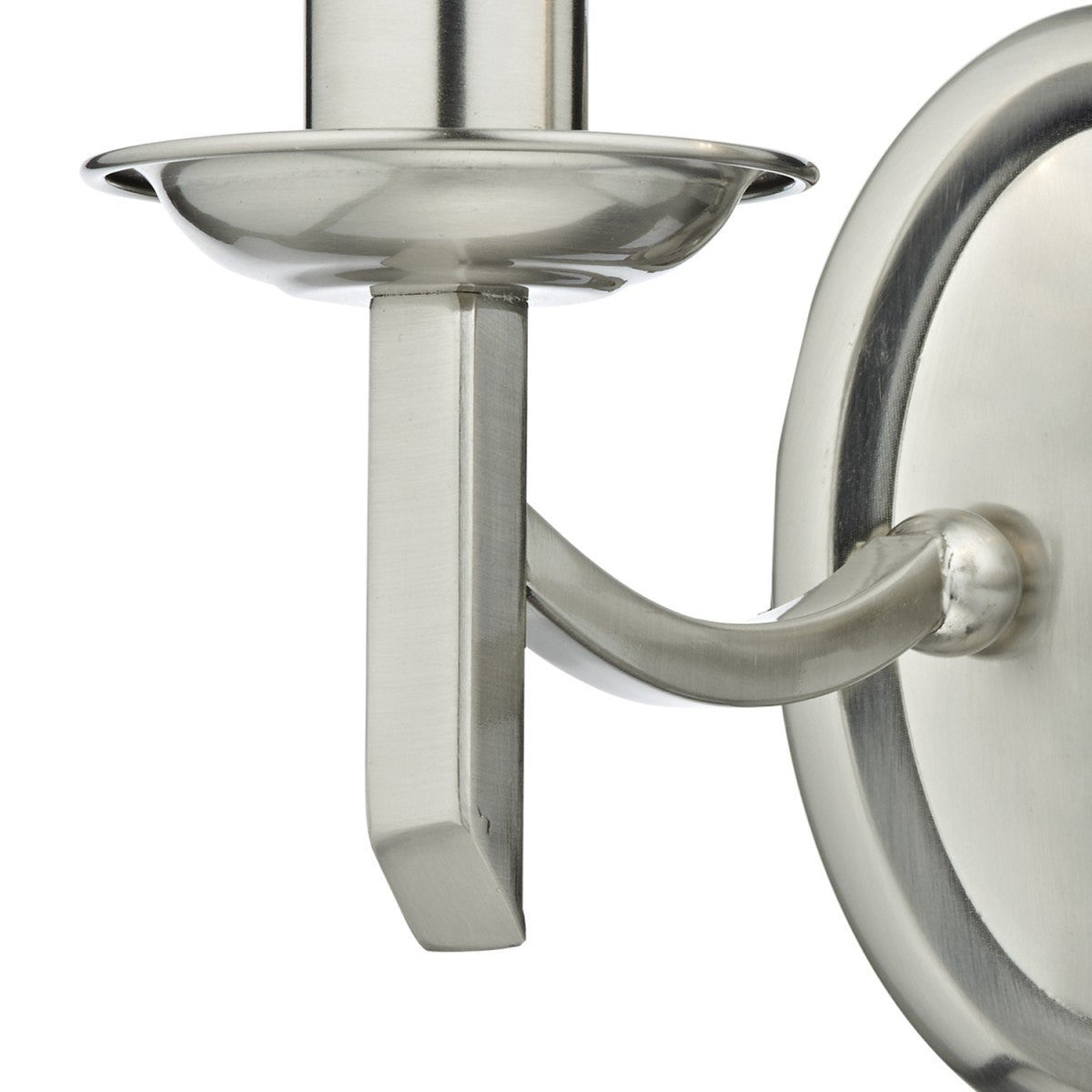 Ambassador Satin Chrome 2 Lamps Wall Bracket - London Lighting - 4