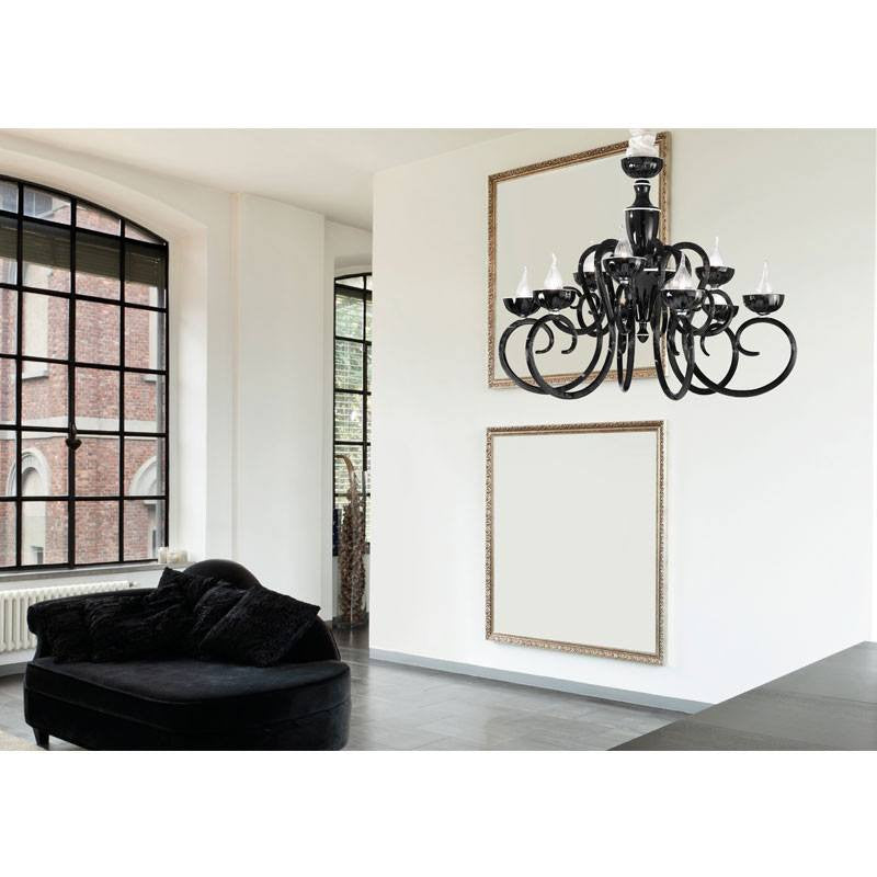 Baroque 6 Light Murano Glass Chandelier