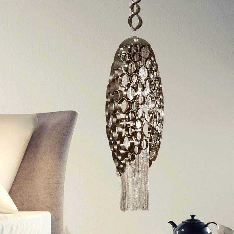 Canning Medium Suspension Pendant with LED in Base - ID 8193