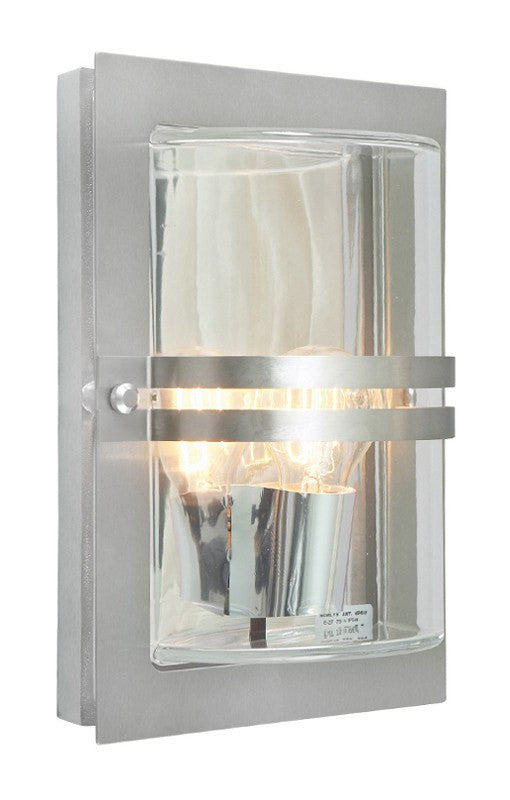 Basel Stainless Steel Outdoor Wall Light - London Lighting - 1