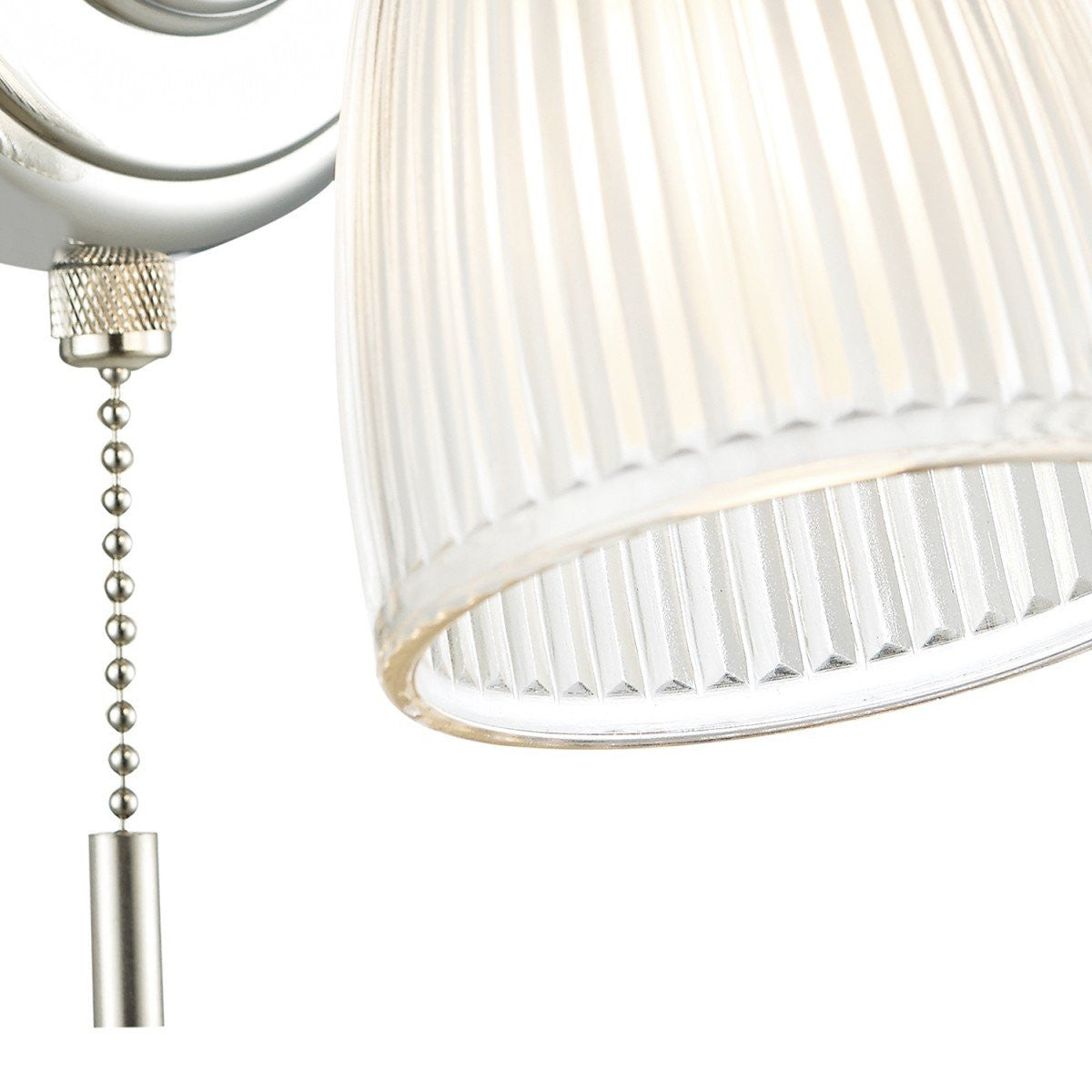 Cedric Polished Nickel 1 Light Wall Bracket - London Lighting - 3