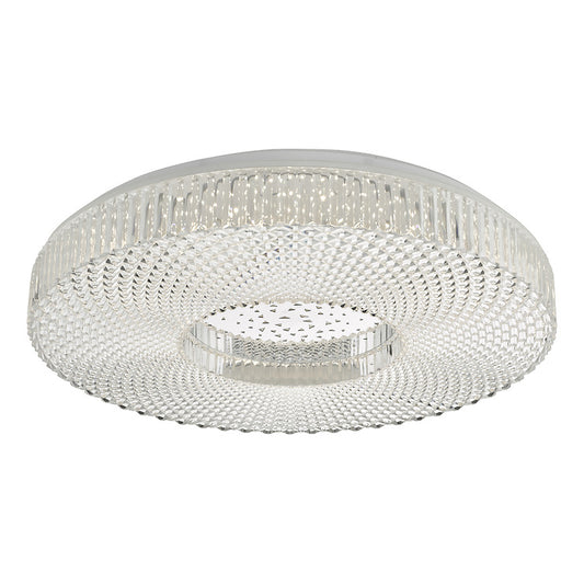 CIM Faceted Crystal Effect Large Flush Ceiling Light - ID 10930