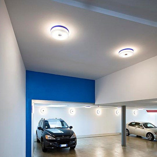 FLOS Button HL with Opal White Glass Wall or Ceiling Light - London Lighting - 6