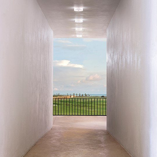 FLOS Mini Button + Opal Polycarbonate Diffuser Wall or Ceiling Light - London Lighting - 3