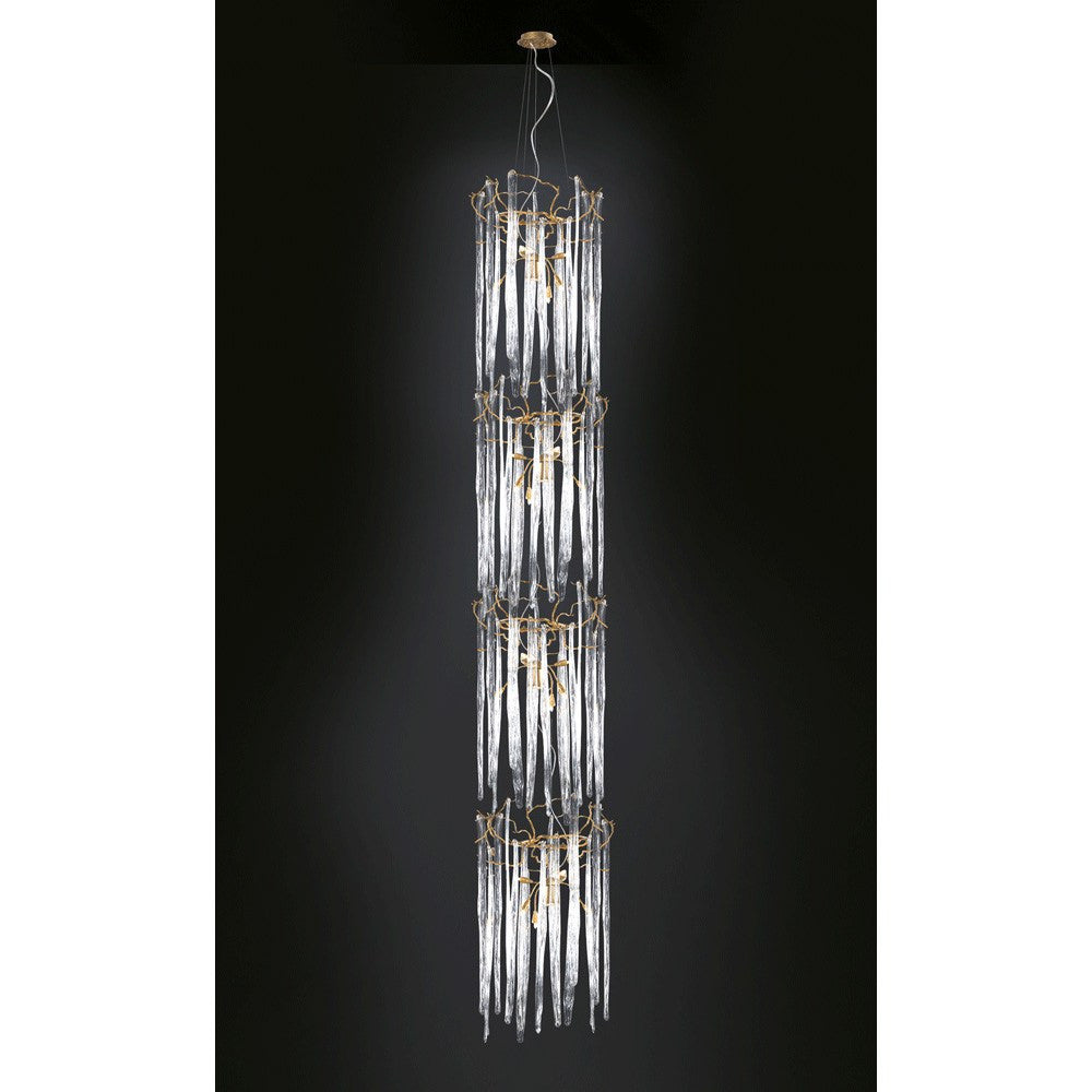Serip Waterfall 3 Tier 24 Lamp Bespoke Chandelier - London Lighting - 1