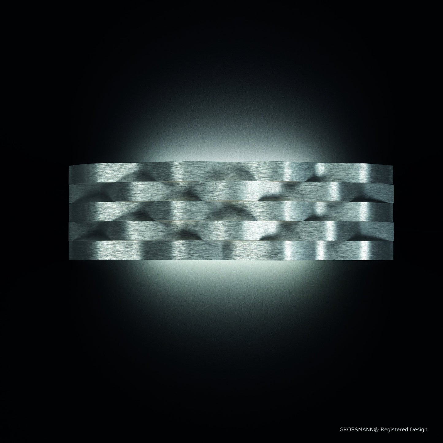 Grossmann Curve 52-788-072 Wall Light In Aluminium - ID 7056 - CLEARANCE