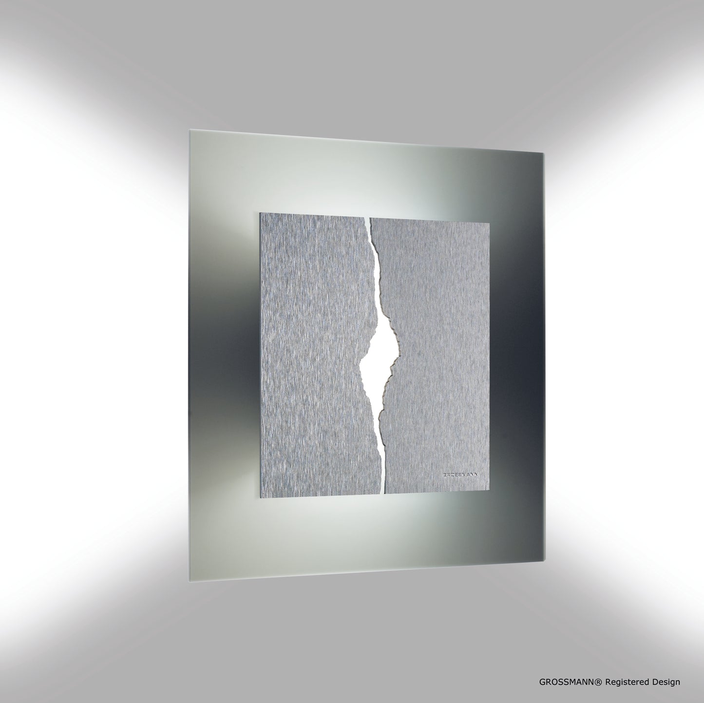 Grossmann Canyon Square Wall Light In Aluminium - ID 9546