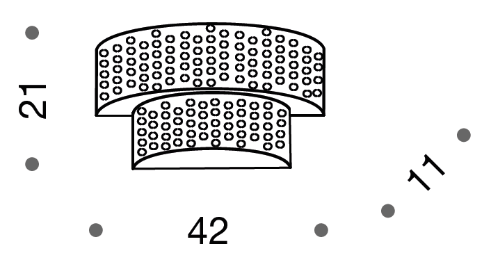 Capitonne 42cm Wall Light