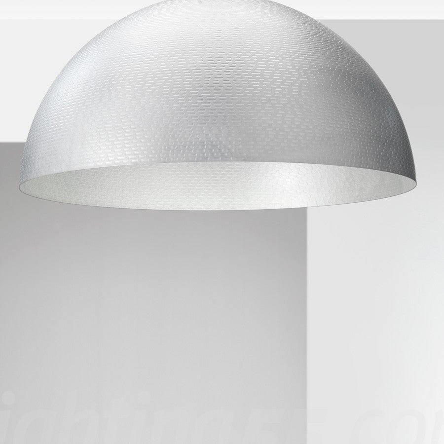 Capri 1 Light Flush 35cm Diameter Flush Dome Ceiling Light