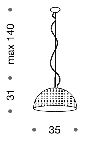 Domed Small Single Pendant - Colour Options