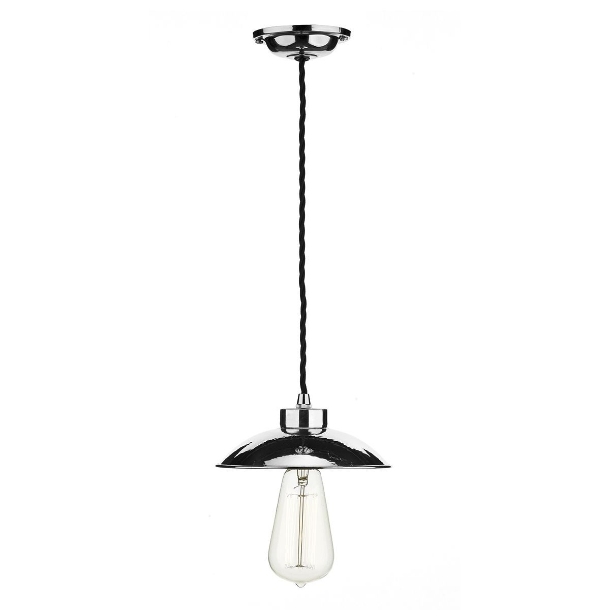 David Hunt DALLAS Polished Chrome Single Pendant - ID 4860 - EX-DISPLAY