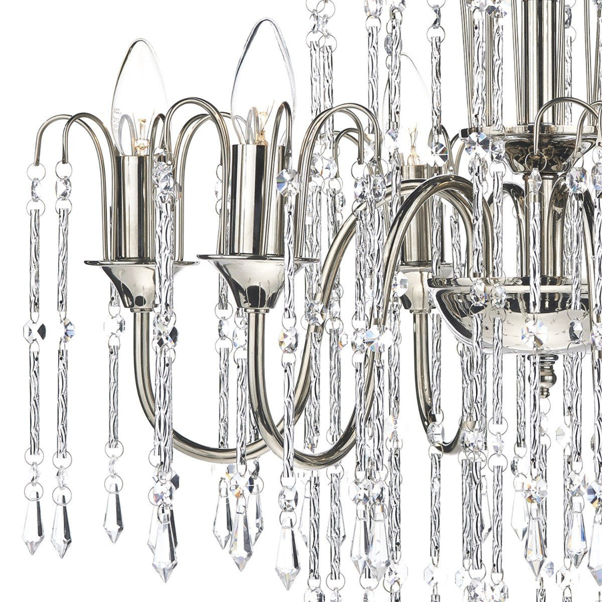 Daniella Polished Nickel 6 Lights Pendant Light - London Lighting - 2